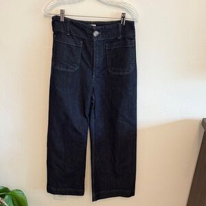 Maeve Dark Blue Wide Leg Jeans